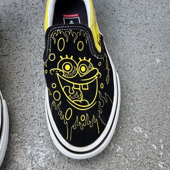 VANS X SPONGEBOB SQUAREPANTS Slip-On Sneakers Mens 4 35 Gigliotti Running Shoes - Picture 3 of 14